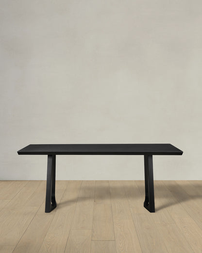 Solid Wood Midcentury Dining Table - One Size / Brown Walnut