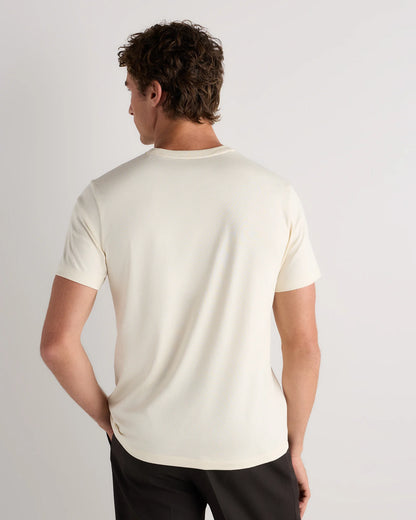 100% Pima Cotton Luxe Touch Tee - XS / Porcelain