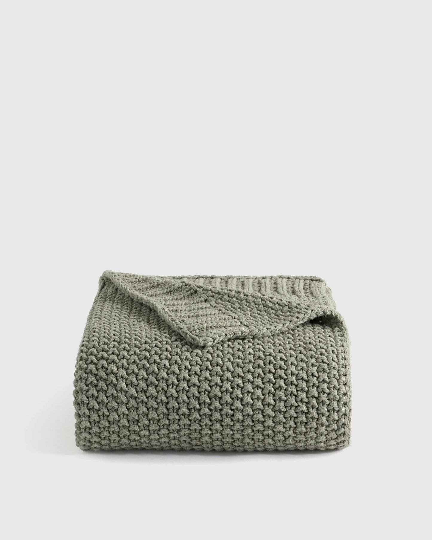 Cotton Fisherman Throw - 50x60 / Espresso