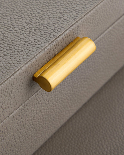 Shagreen Leather Decorative Boxes (Set of 2) - Set of 2 / Blush
