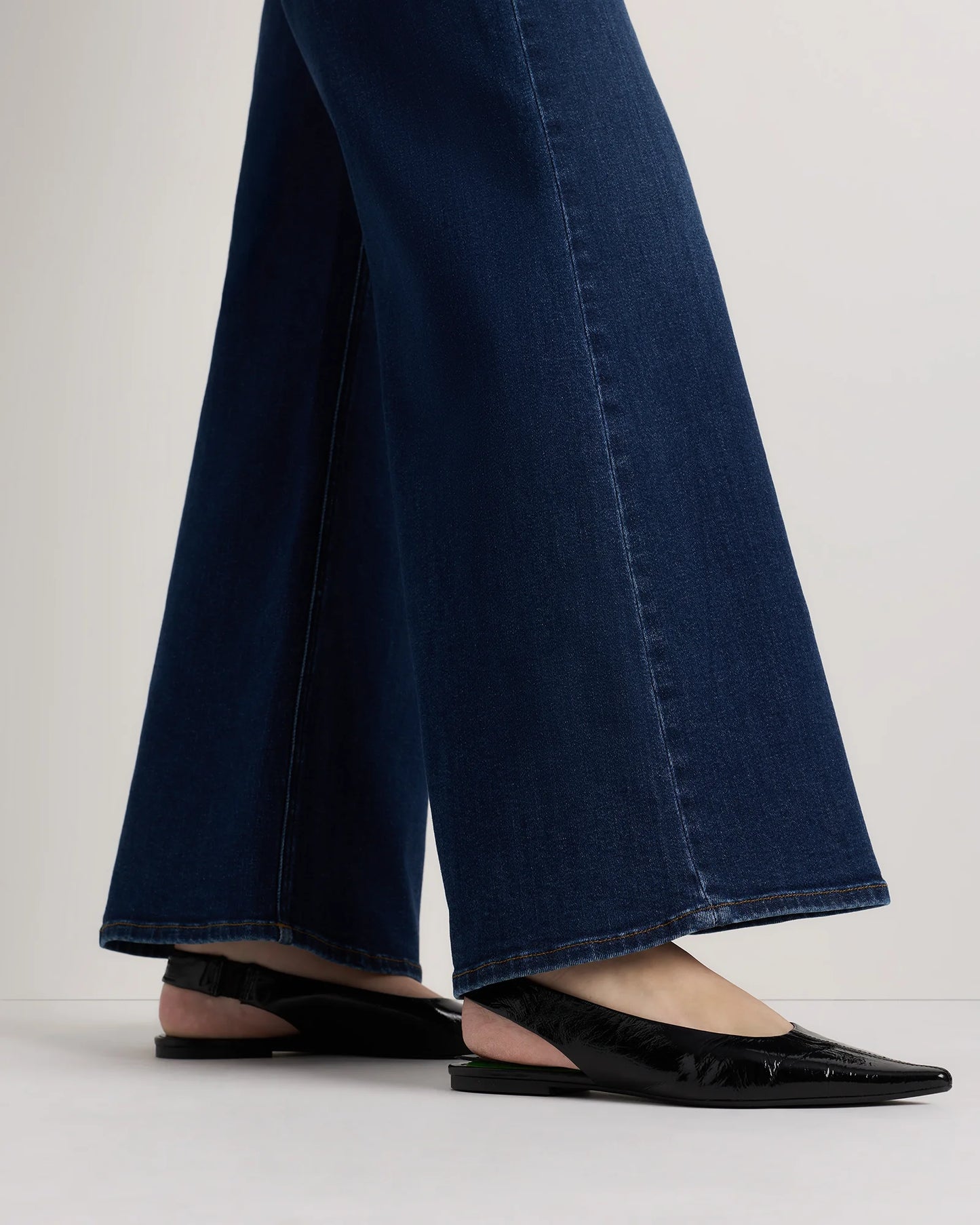 Bella Stretch Palazzo Jeans - 24 / Frosted Blue
