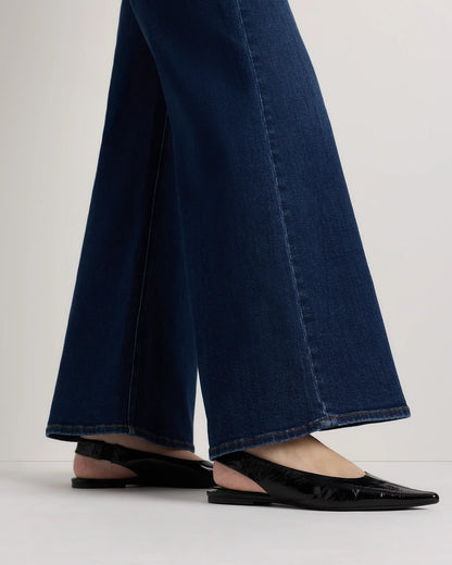 Bella Stretch Palazzo Jeans - 24 / Frosted Blue