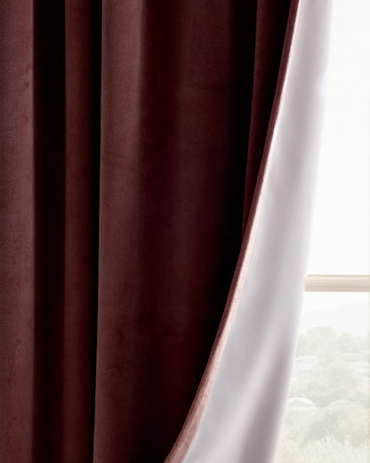 Cotton Velvet True Blackout Curtain - 48x84 / Ivory