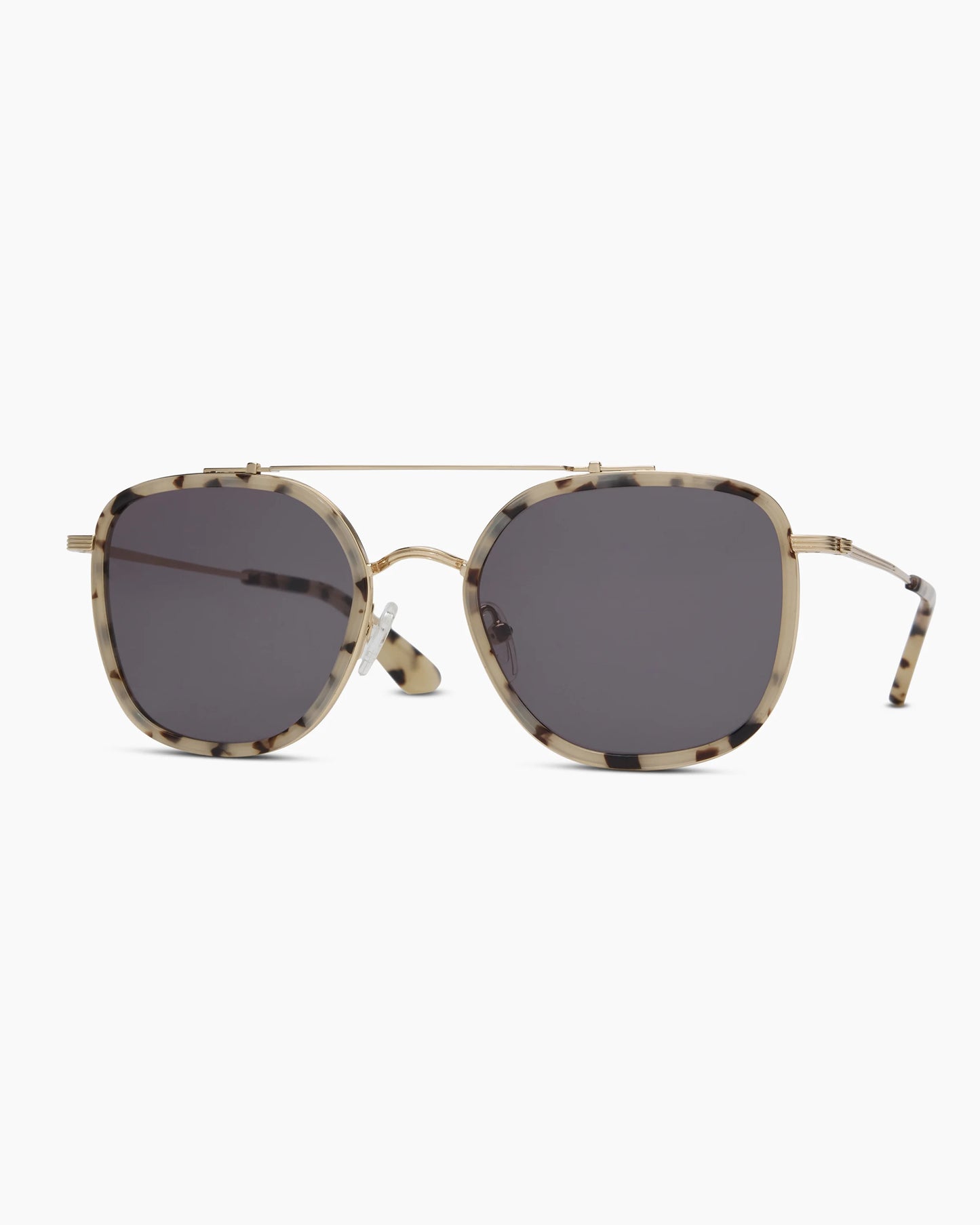 Rio Polarized Stainless Steel Sunglasses - One Size / Gold/Fawn Tortoise with Green lens