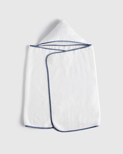 Organic Turkish Cotton Kids Hooded Towel Set 4-Pack - One Size / Light Blue
