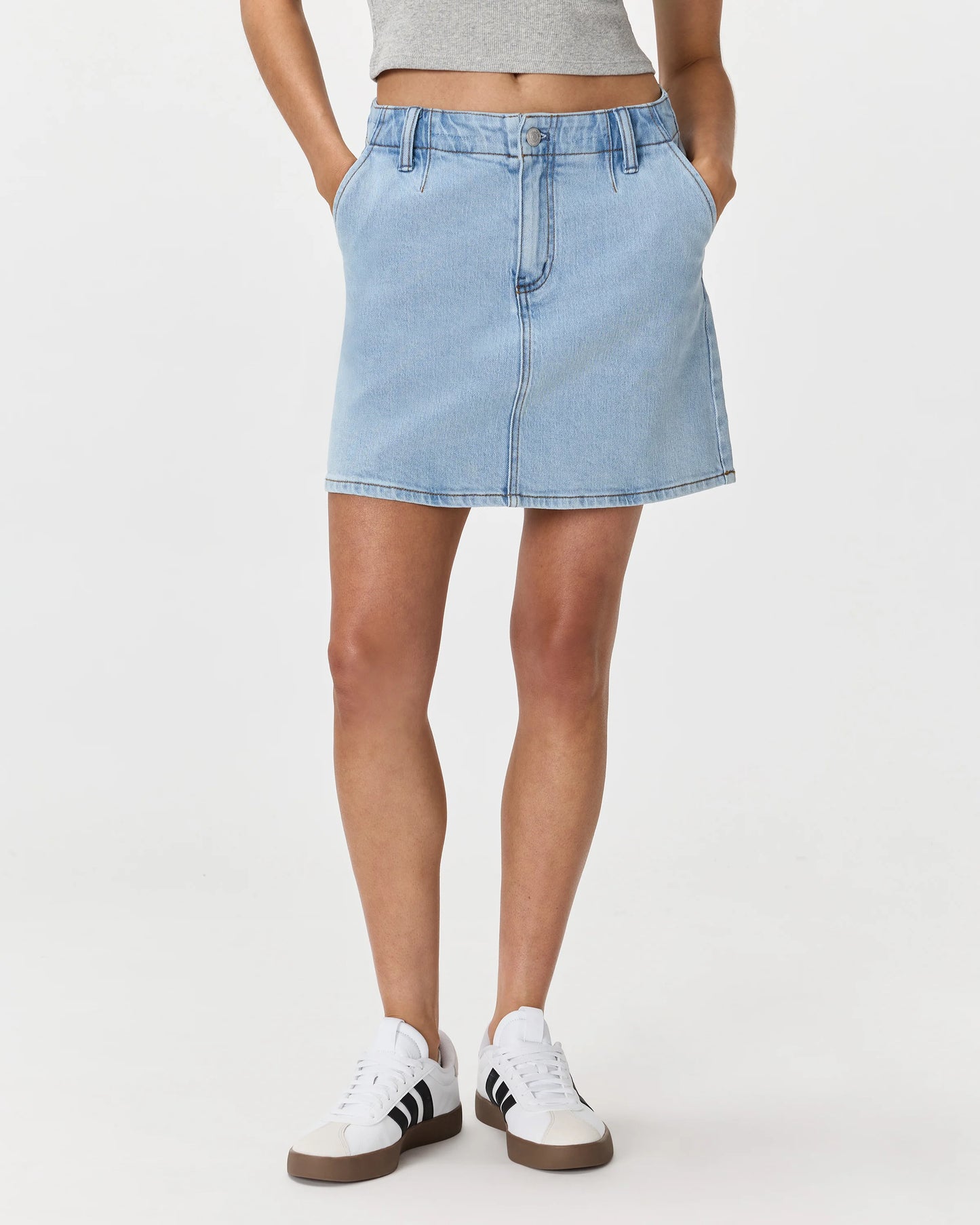 Stretch Denim Mini Skirt - 24 / Obsidian Blue