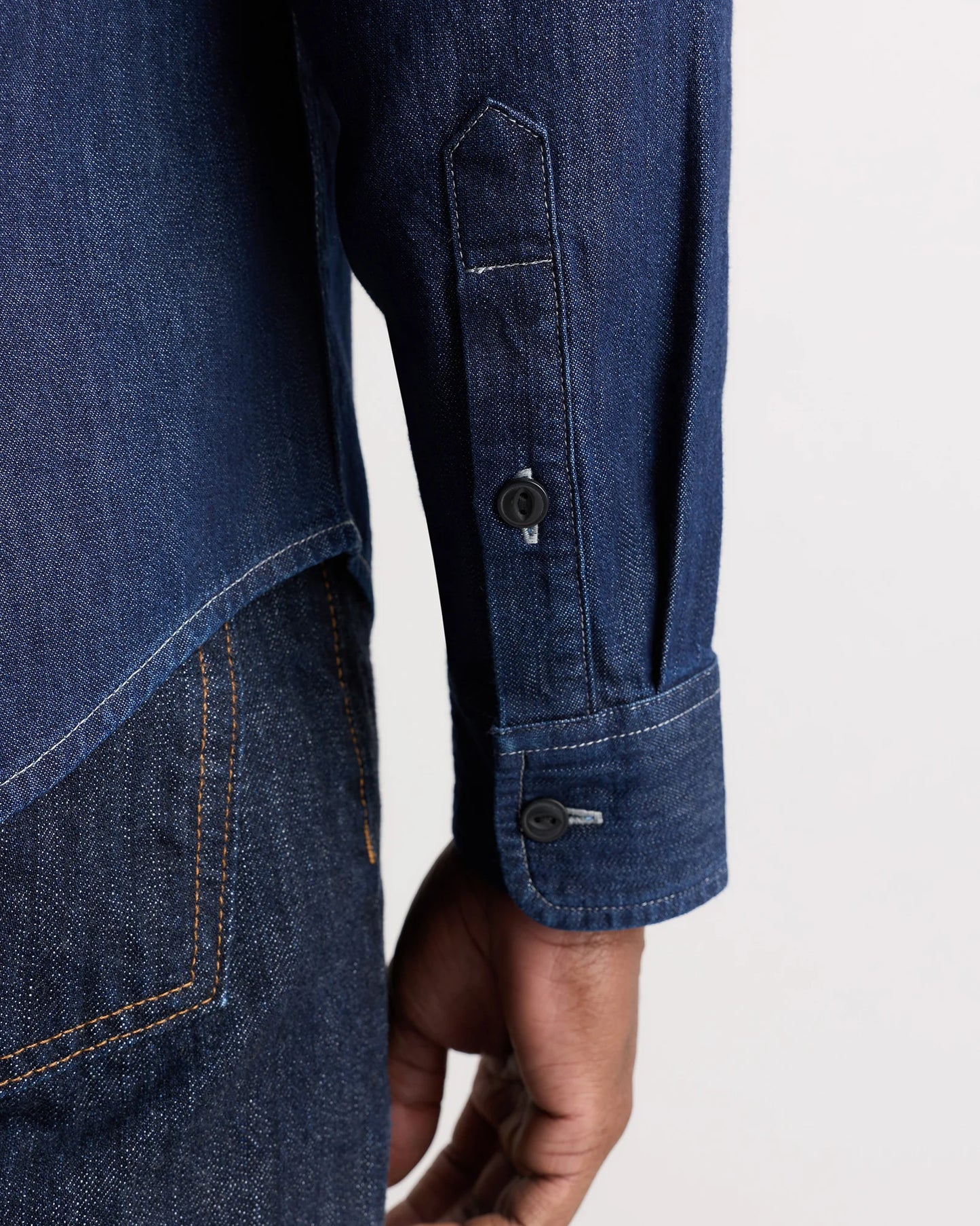 Heritage Washed Denim Shirt - S / Dark Wash
