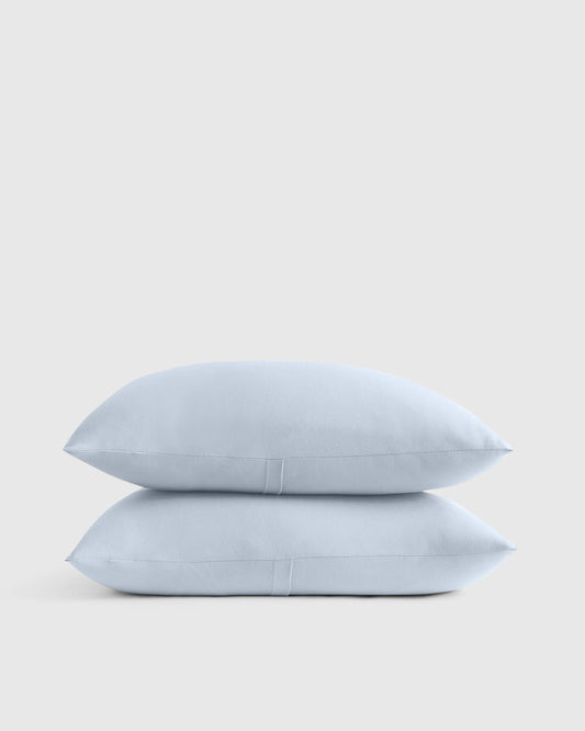 Organic Jersey Sham Set - Standard / Heather Grey