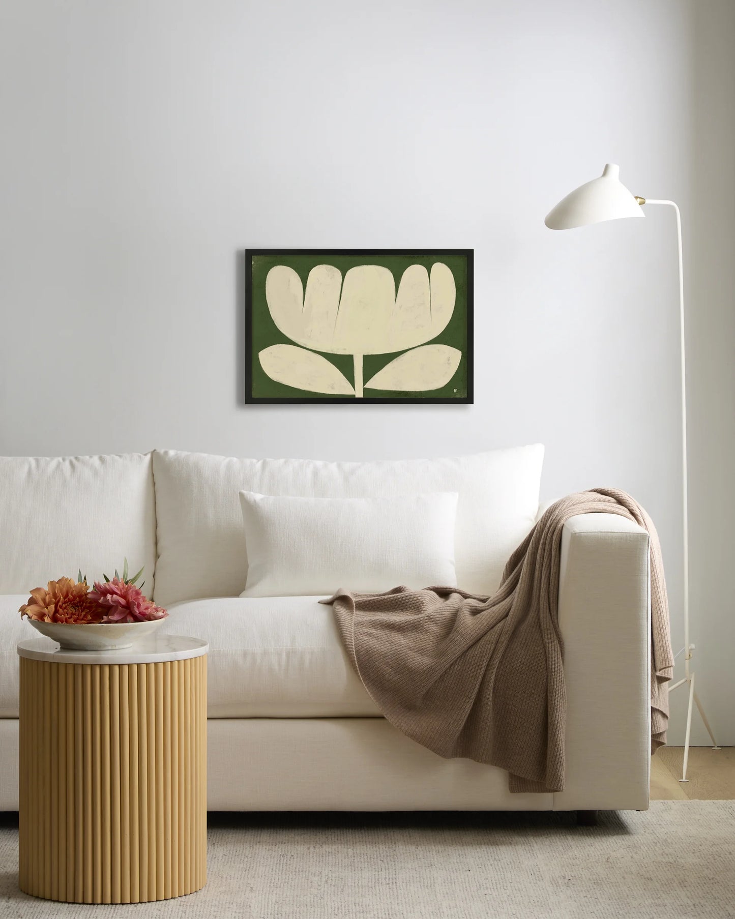 Tulip in Full by Marco Marella - 17.25"x25.25" / White