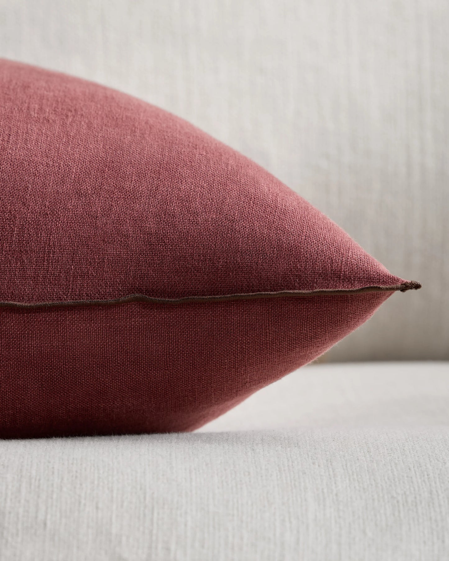 Contrast European Linen Pillow Cover (Set of 2) - 12x20 / Sage/Pine