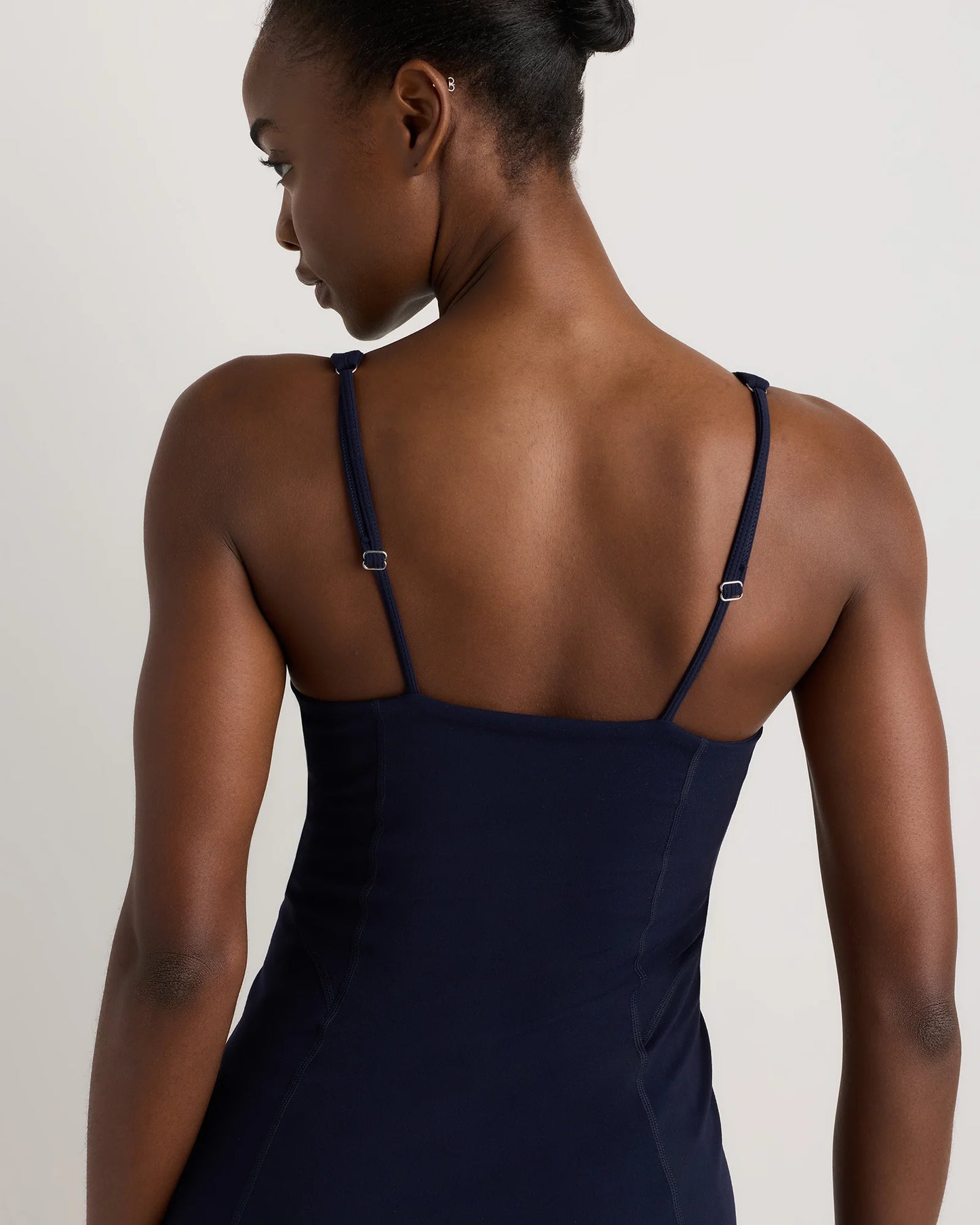 Power-Up Square Neck Dress - XS / Black