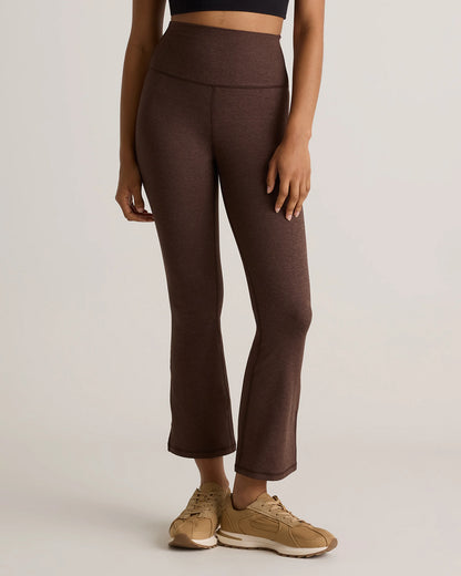 Ultra-Soft Cropped Bootcut Pants - XS / Heather Black