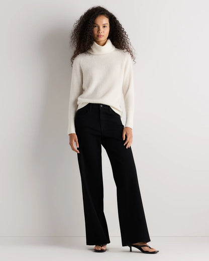 Lightweight Baby Alpaca Turtleneck - XS / Smoked Charcoal