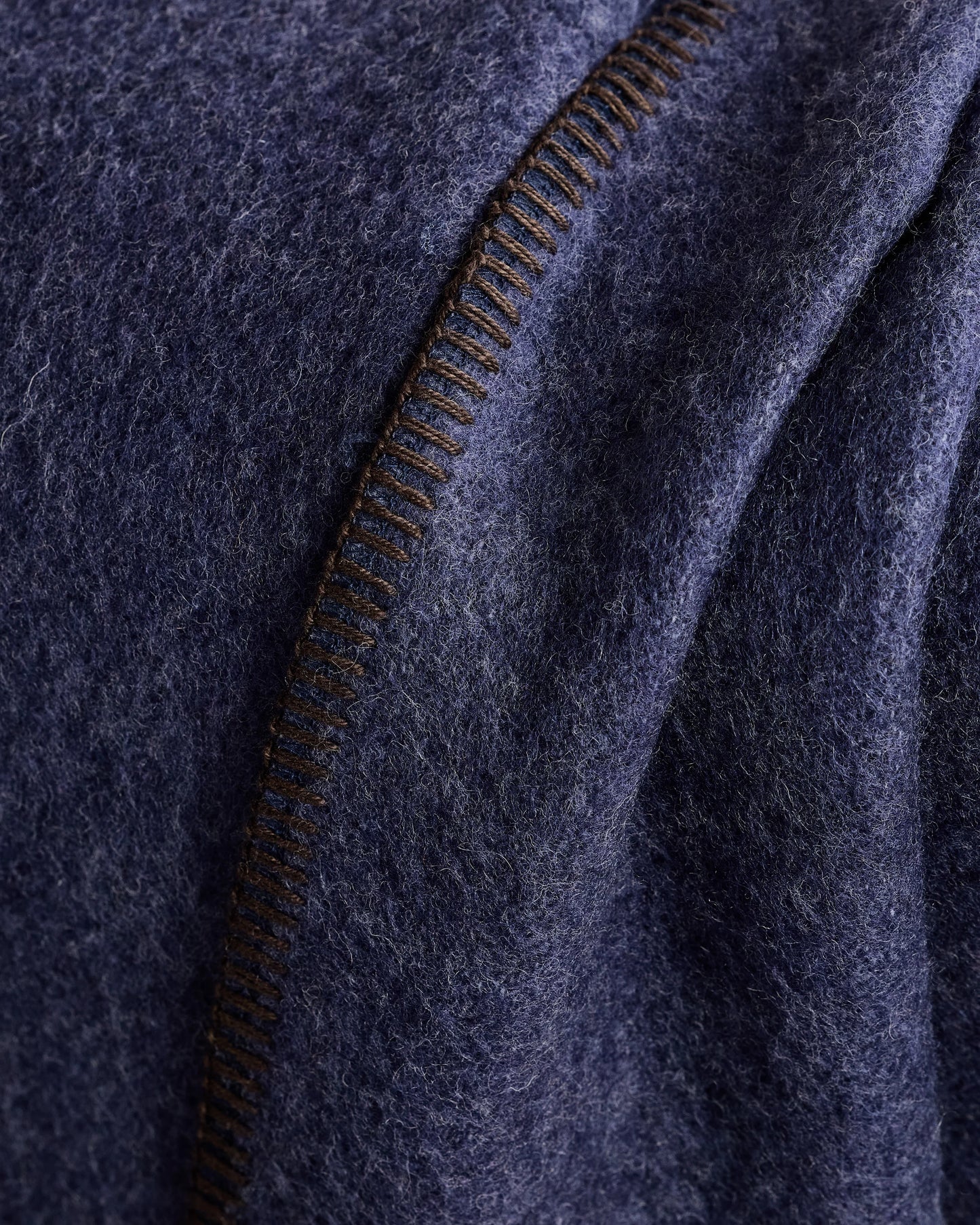 Wool Whipstitch Throw - 50x70 / Olive