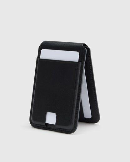Leather MagSafe Wallet & Phone Stand - One Size / Cognac