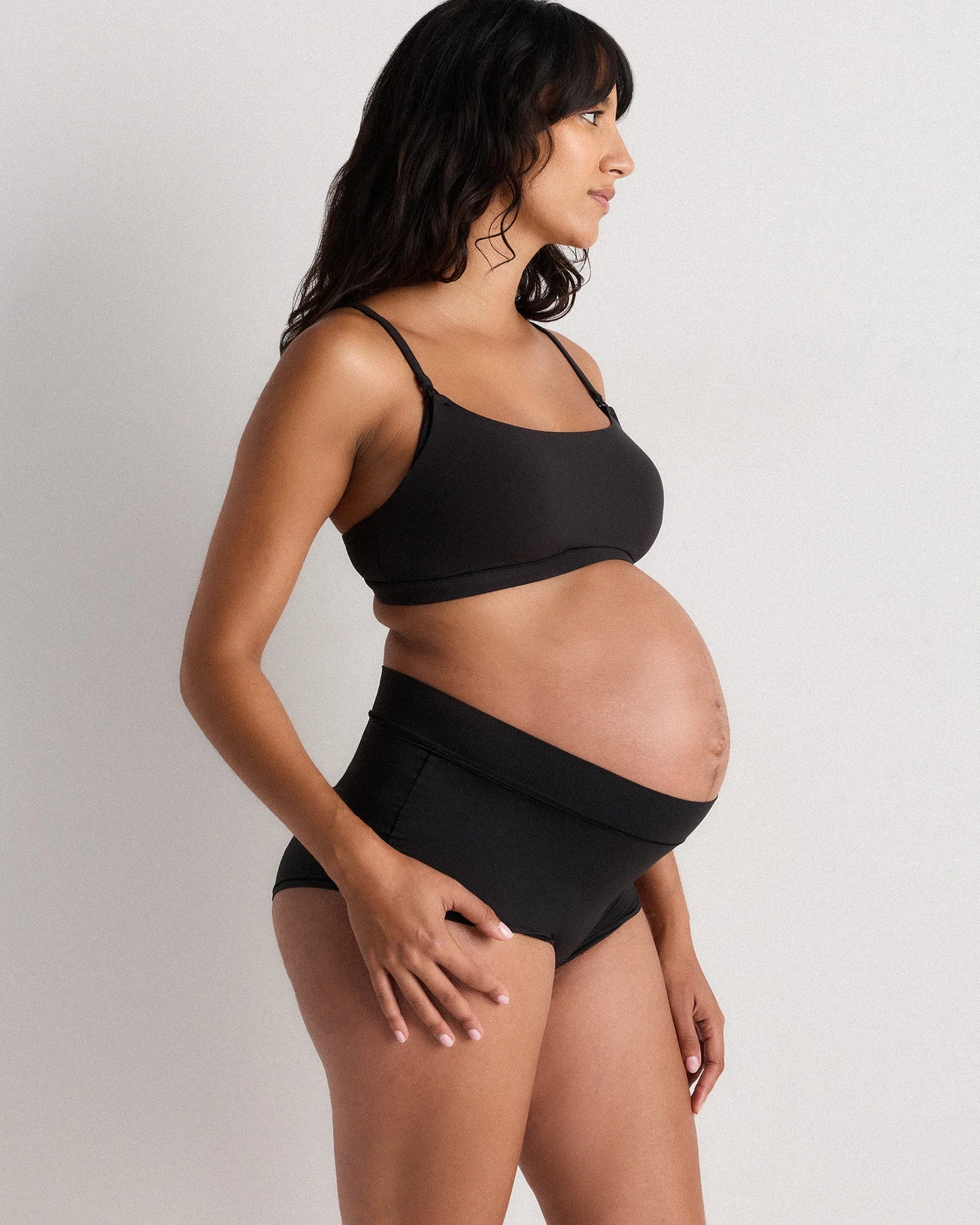 Second Skin Nursing Scoop Bralette (2-pack) - XS / Black