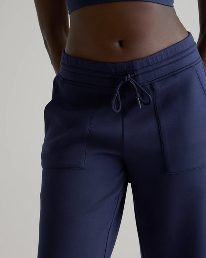 CloudComfort High-Rise Cropped Sweatpants - XS / Pebble Beige