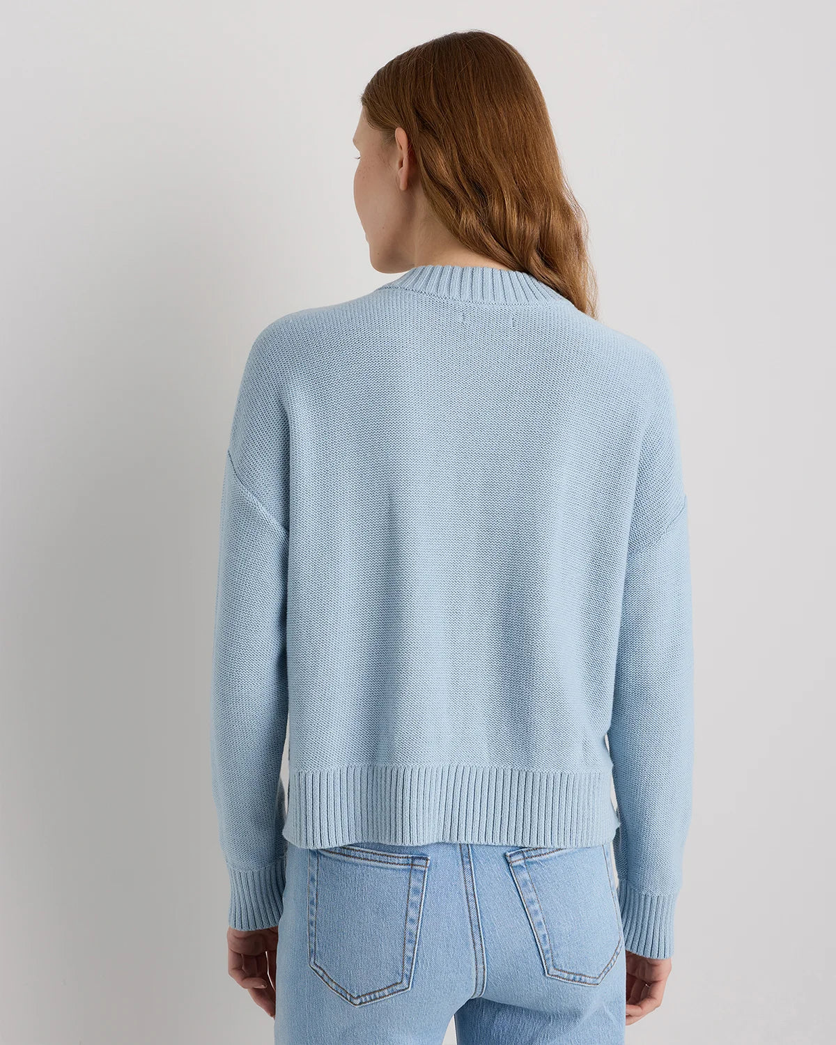 100% Organic Cotton Cropped Cardigan - XS / Heather Brown