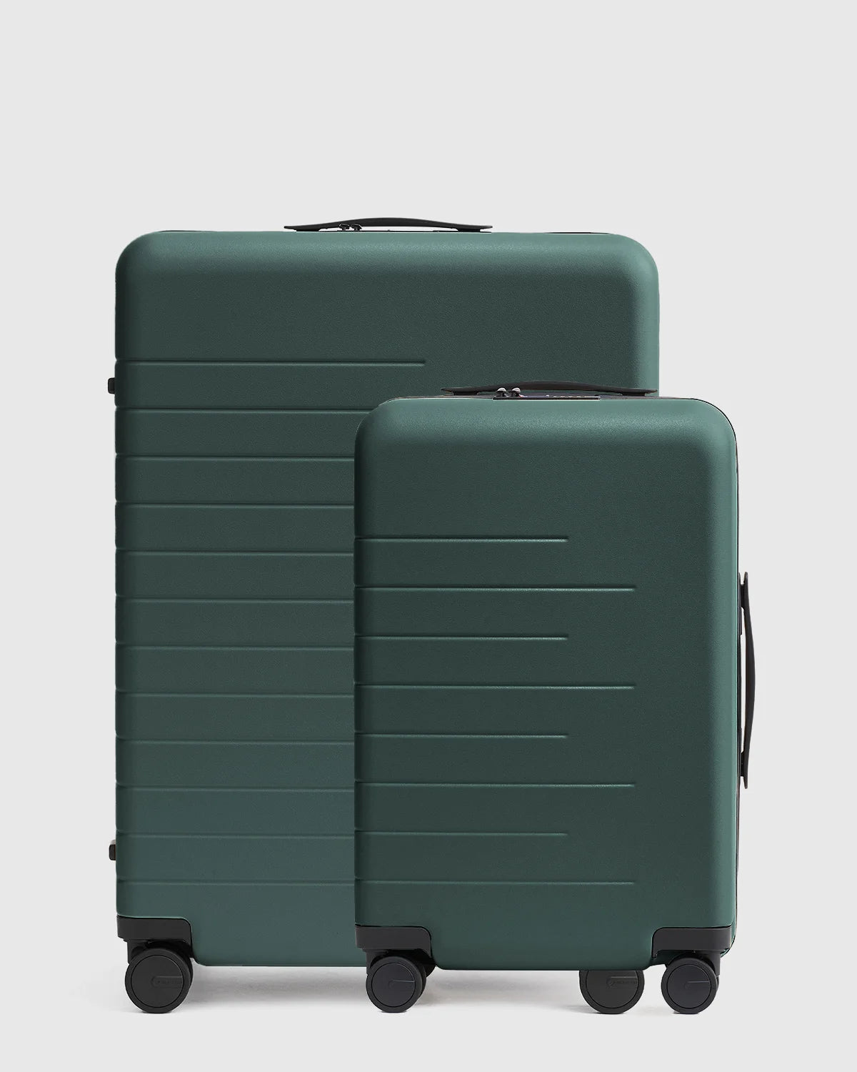 Small Carry-On & Large Check-In Suitcase Set - One Size / Olive