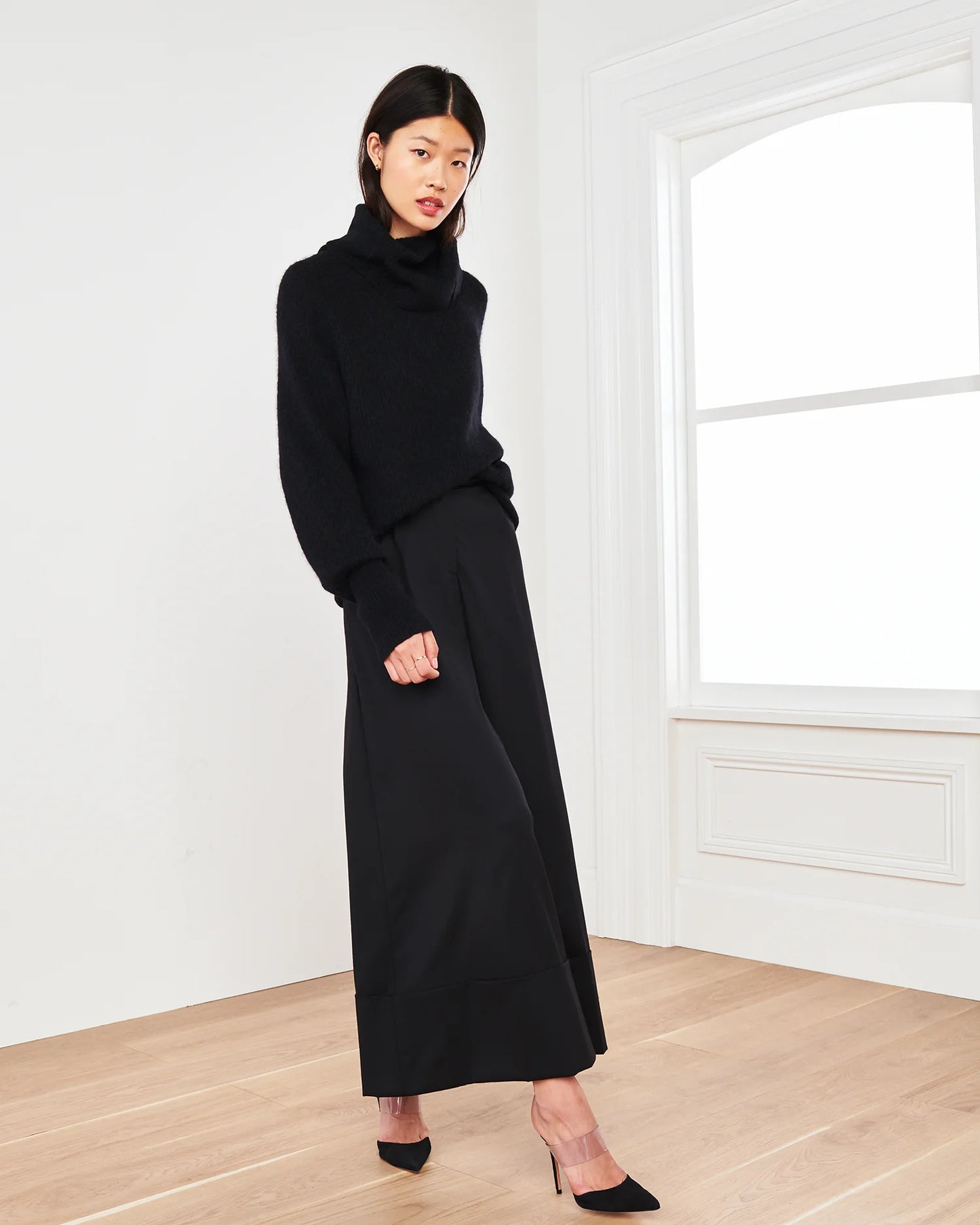 Baby Alpaca-Wool Turtleneck - XS / Light Grey