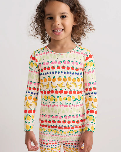 Bamboo Long Sleeve and Pant Pajama Set - 2T / Wildflower Dreams