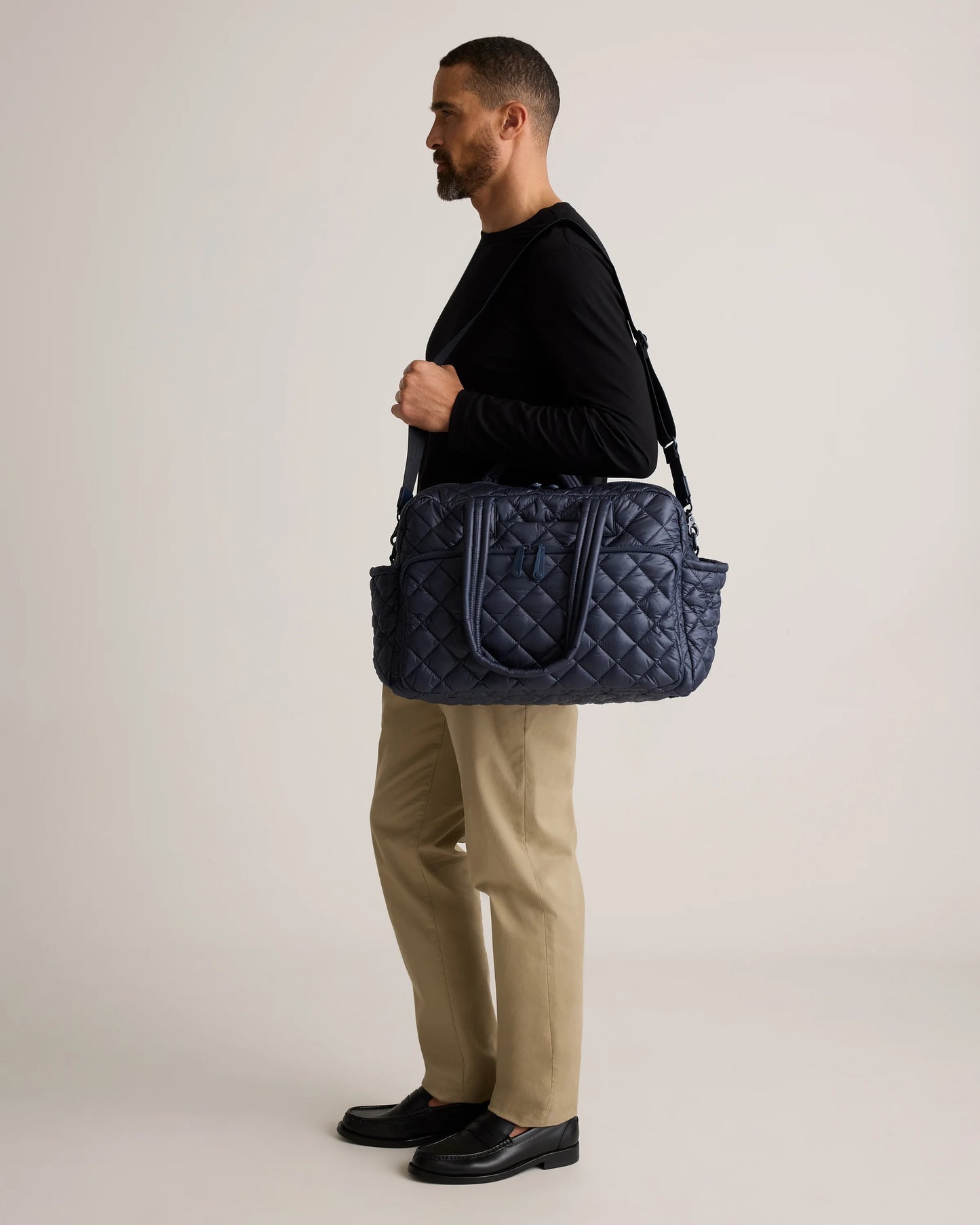 Transit Quilted Duffle Bag - One Size / Taupe Brown