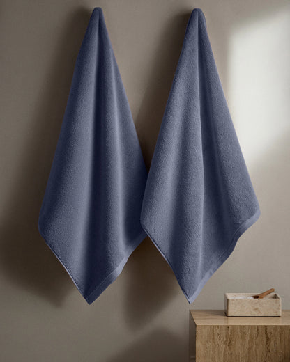 Plush Organic Turkish Cotton Bath Towel (Set of 2) - One Size / White