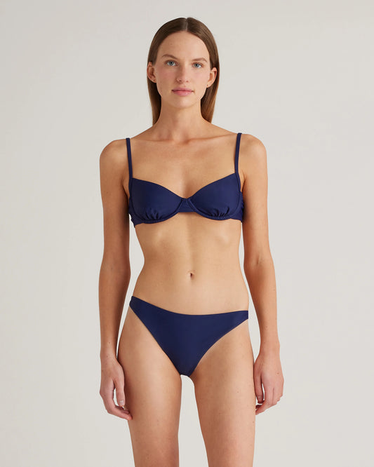 Italian Demi Bikini Top - XS / Deep Navy
