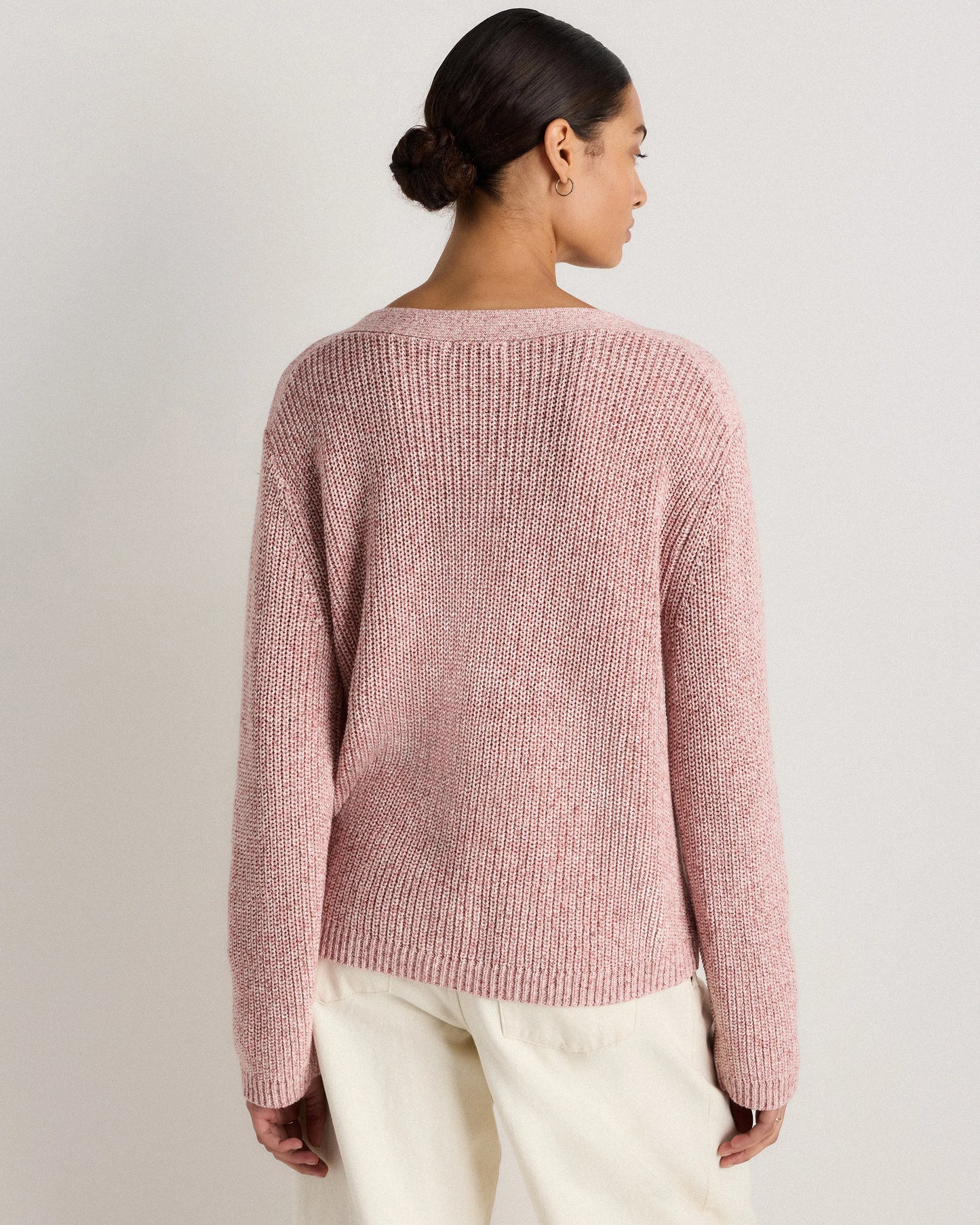 100% Organic Cotton Fisherman Boatneck Sweater - XS / Navy