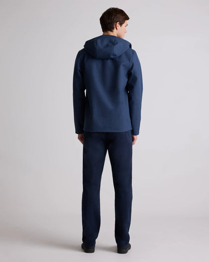 Softshell Fleece-Lined Full-Zip Hooded Jacket - XS / Heather Shady Charcoal