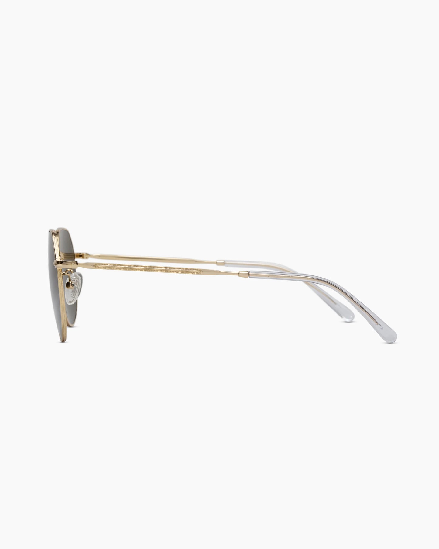 Maui Polarized Stainless Steel Sunglasses - One Size / Gold with Green lens