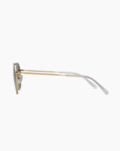 Maui Polarized Stainless Steel Sunglasses - One Size / Gold with Green lens