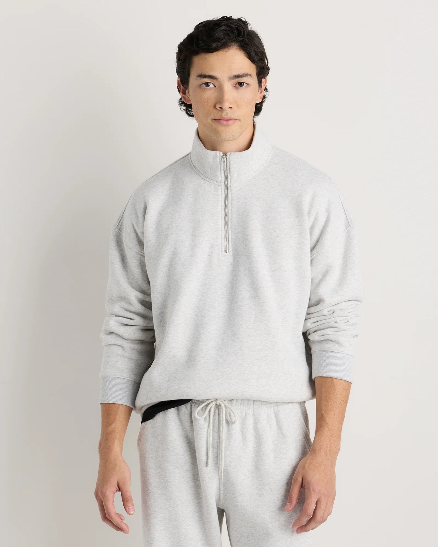 Everyday Fleece Quarter-Zip Sweatshirt - S / Coastal Sage