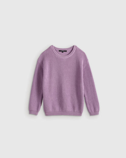 100% Organic Cotton Fisherman Tunic Sweater - 2T / Navy