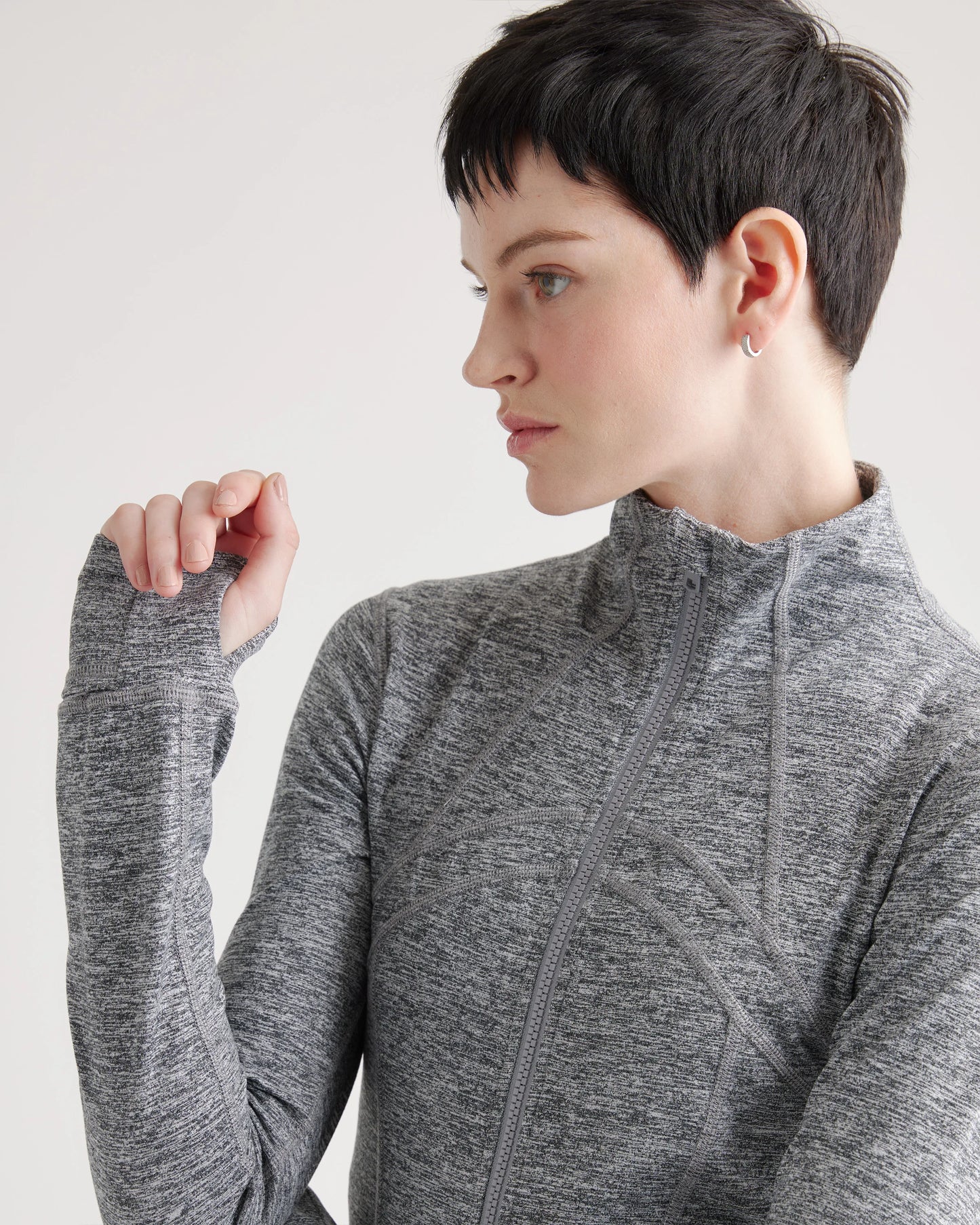 Ultra-Soft Slim Fit Jacket - XS / Heather Grey