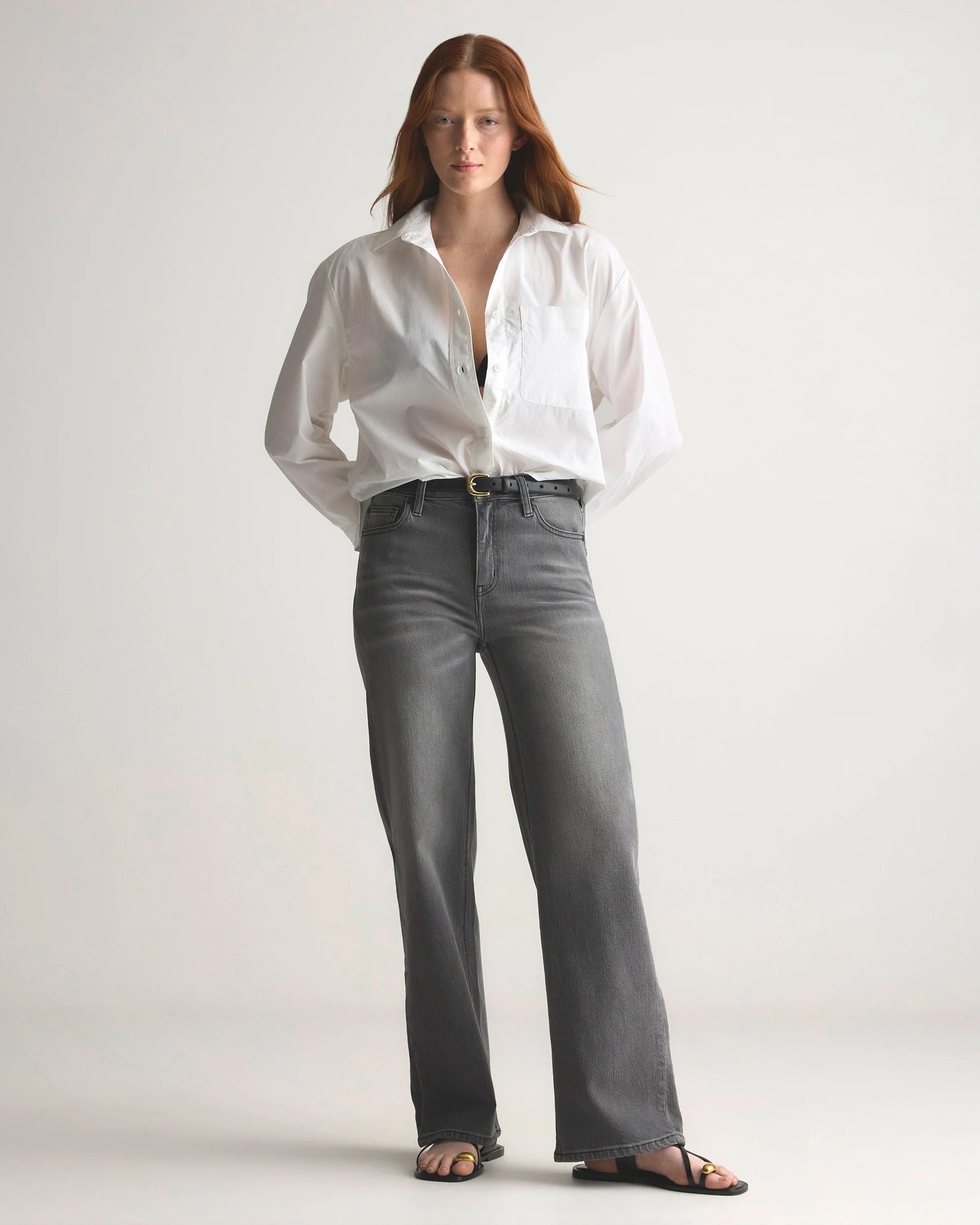 Bella Stretch Relaxed Straight Jeans - 24 / Atlantic Blue