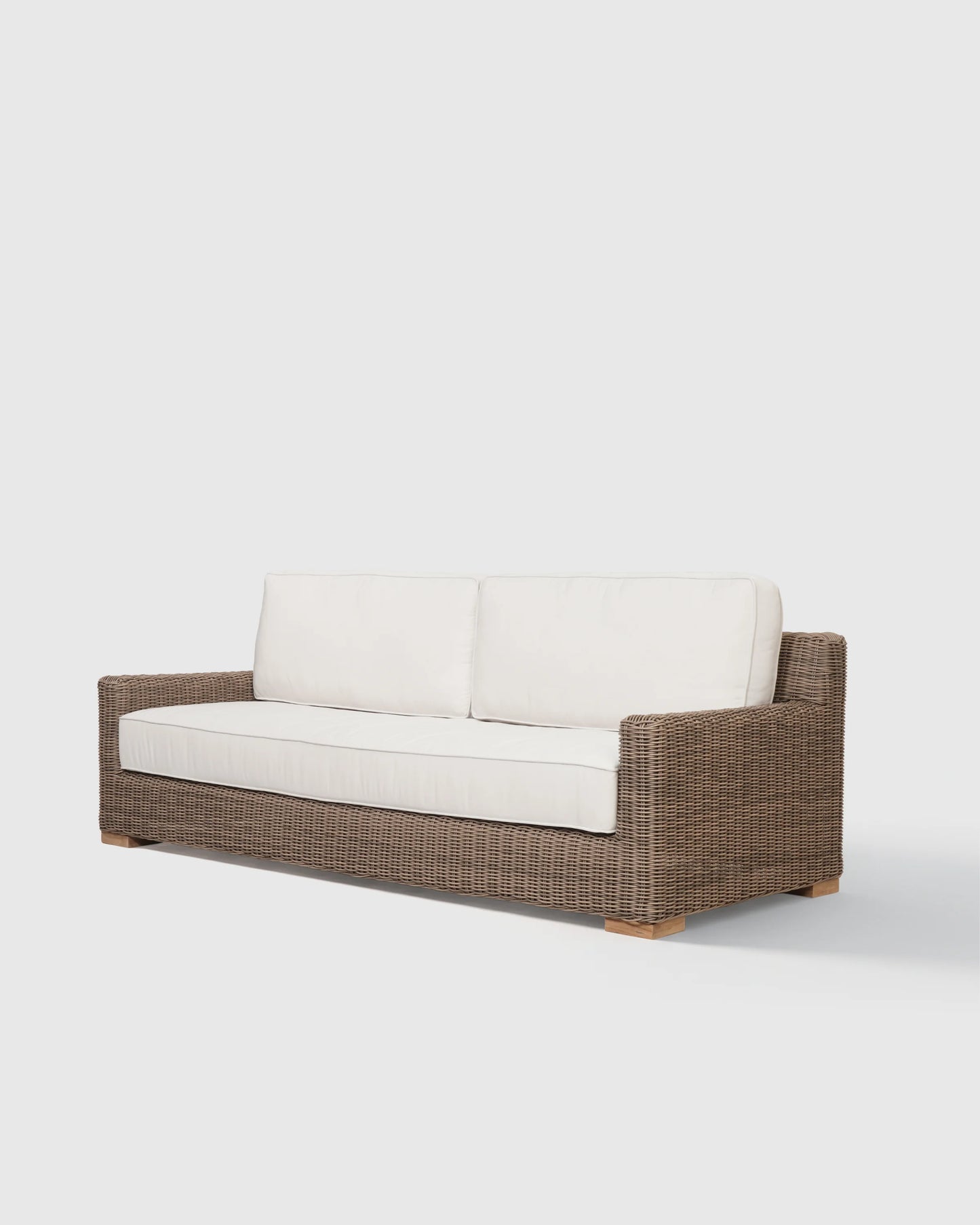 Classic All-Weather Wicker Outdoor Sofa - 86" / Natural Weave