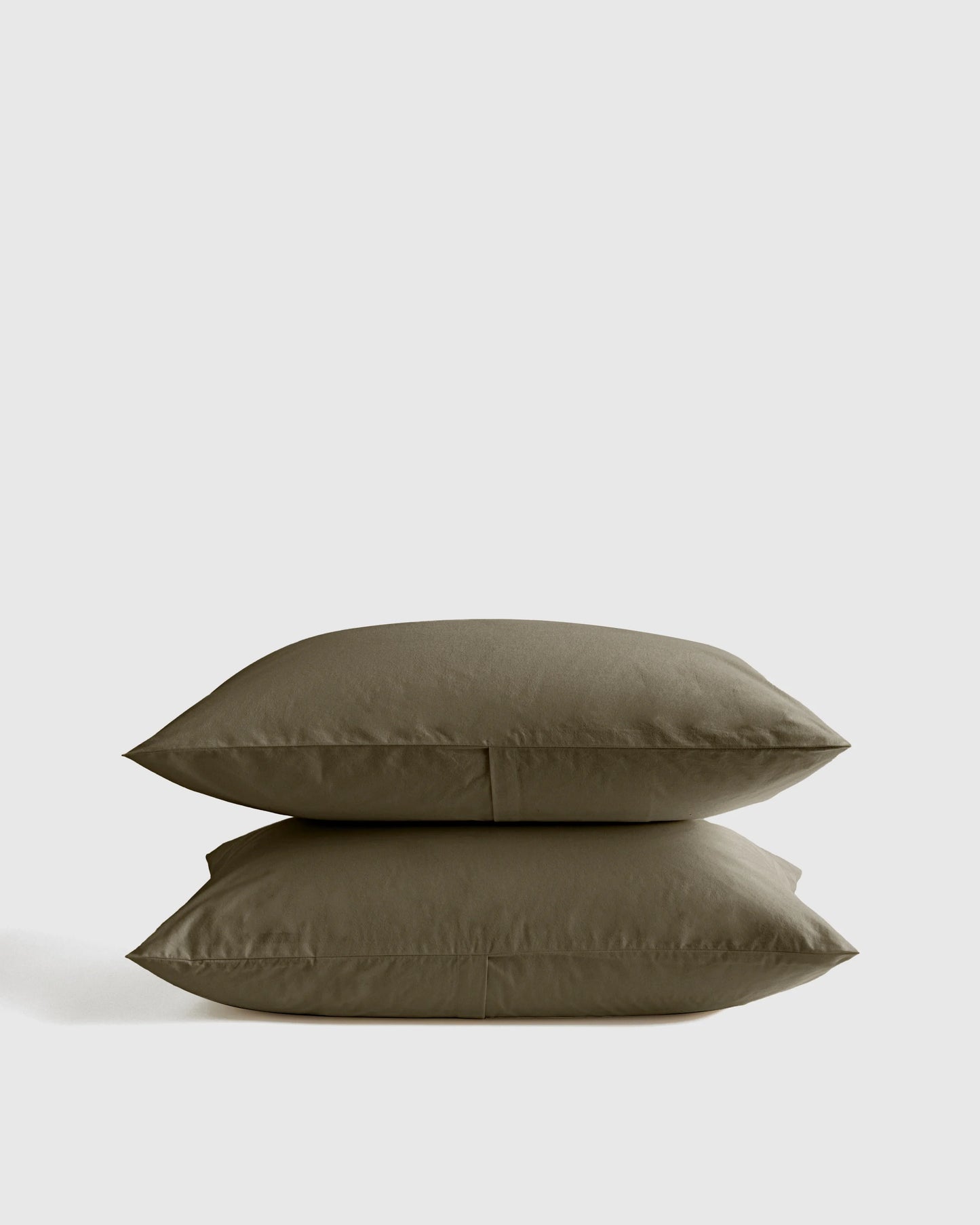 Organic Brushed Cotton Sham Set - Standard / Toffee