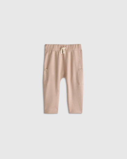 Organic Cotton French Terry Pocket Pants - 3-6M / Vintage Blue