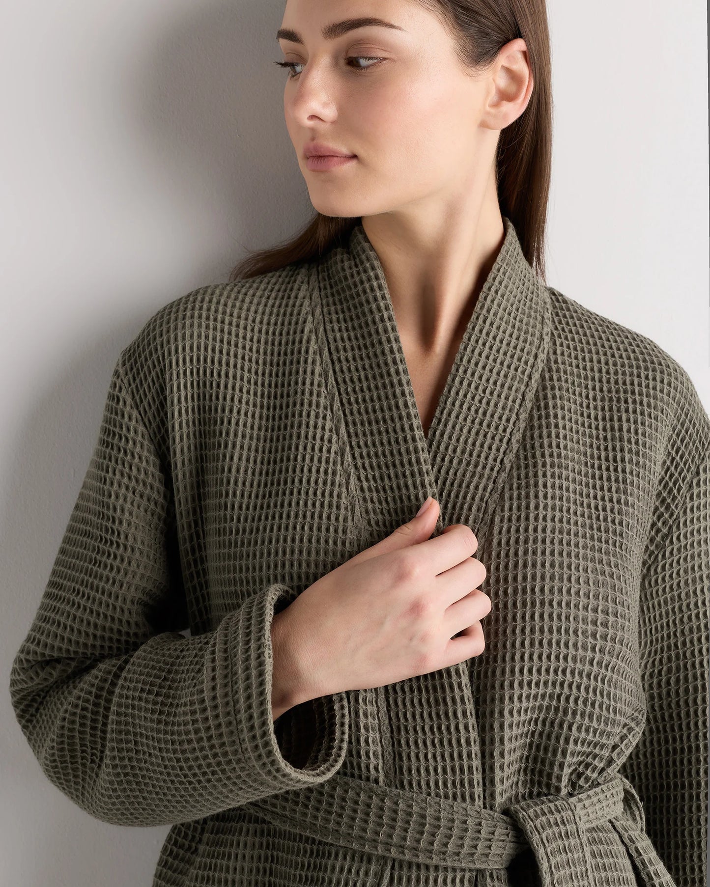 Organic Turkish Waffle Robe - XS / White