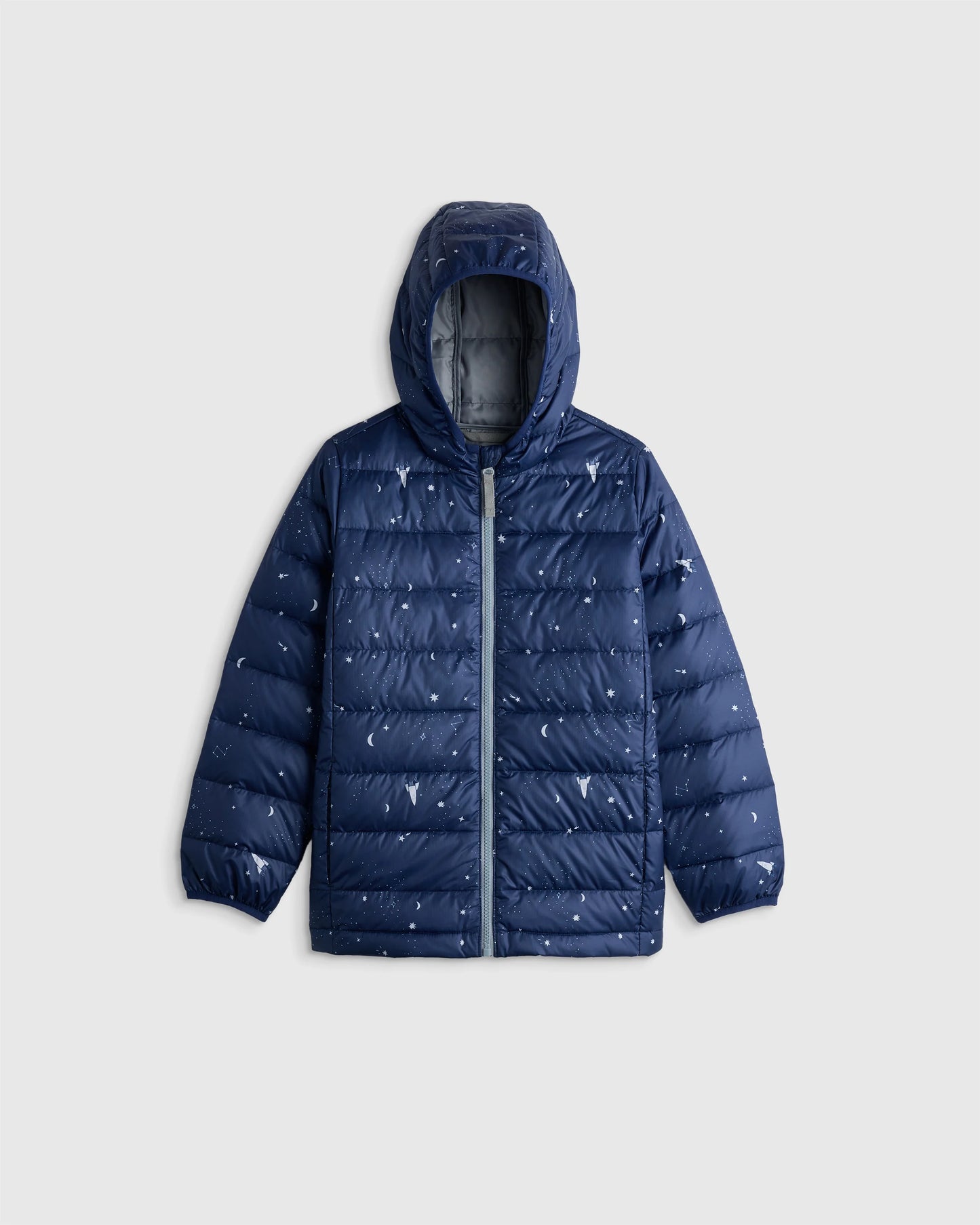 Lightweight Down Hooded Puffer Jacket - 2T / Tidepool
