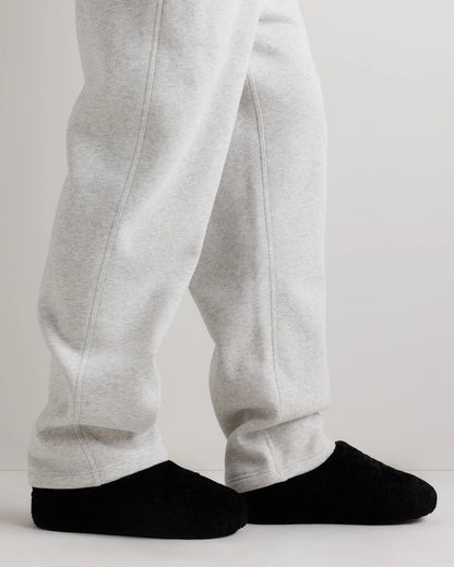 Men's Genuine Shearling Lounge Slipper - 7 / Black