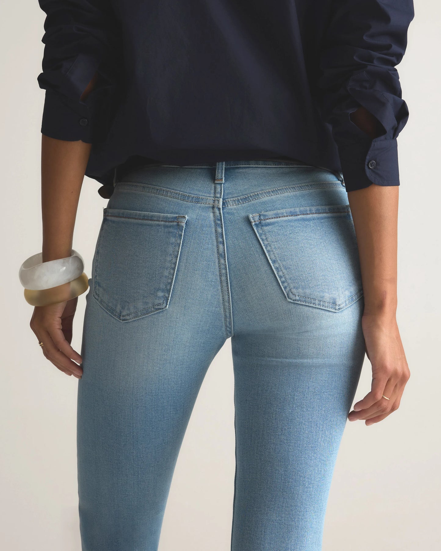 Luna Stretch Slim Straight Jeans - 24 / Black