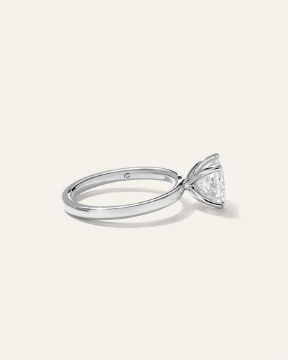 Lab Grown Diamond Princess Comfort Fit Engagement Ring - 1.5ct - 4 / Yellow Gold