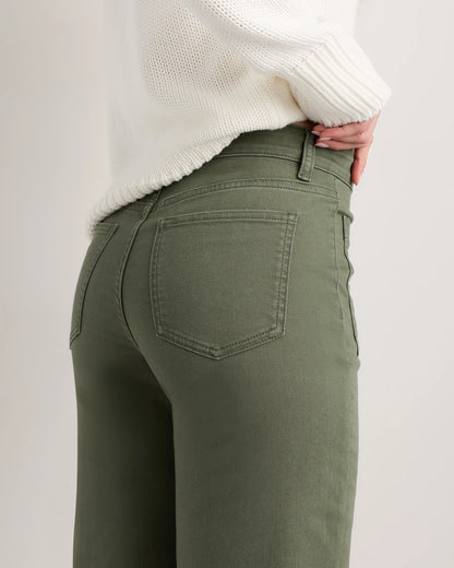 Bella Stretch Patch Pocket Wide Leg Jeans - 24 / Deep Sea Blue