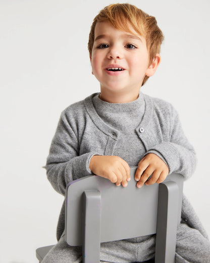 Washable Cashmere Cardigan - 2T / True Navy