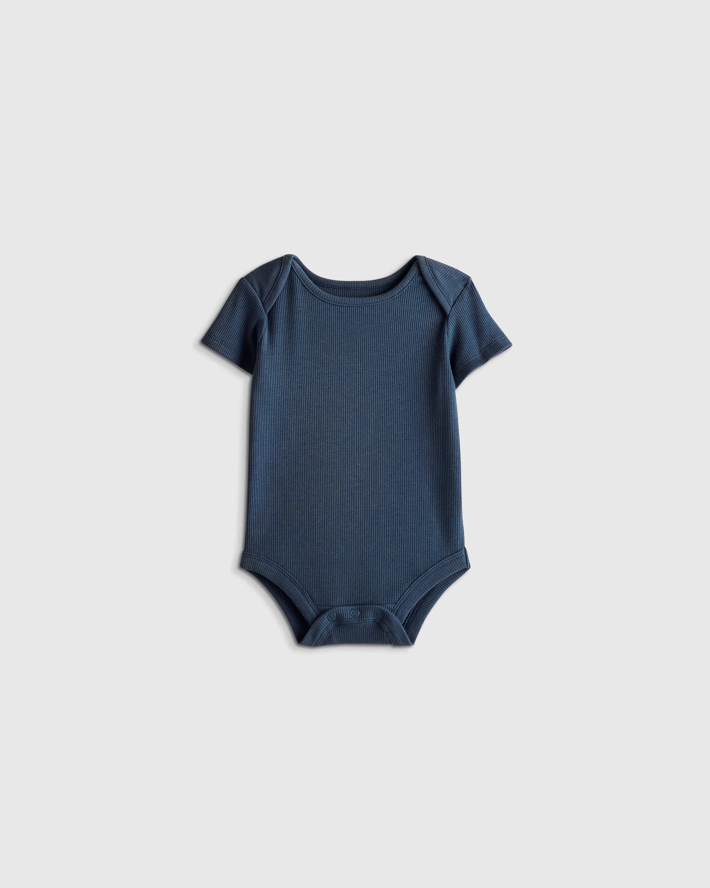 Softest Rib Short Sleeve Bodysuit - 0-3M / Deep Sea Blue