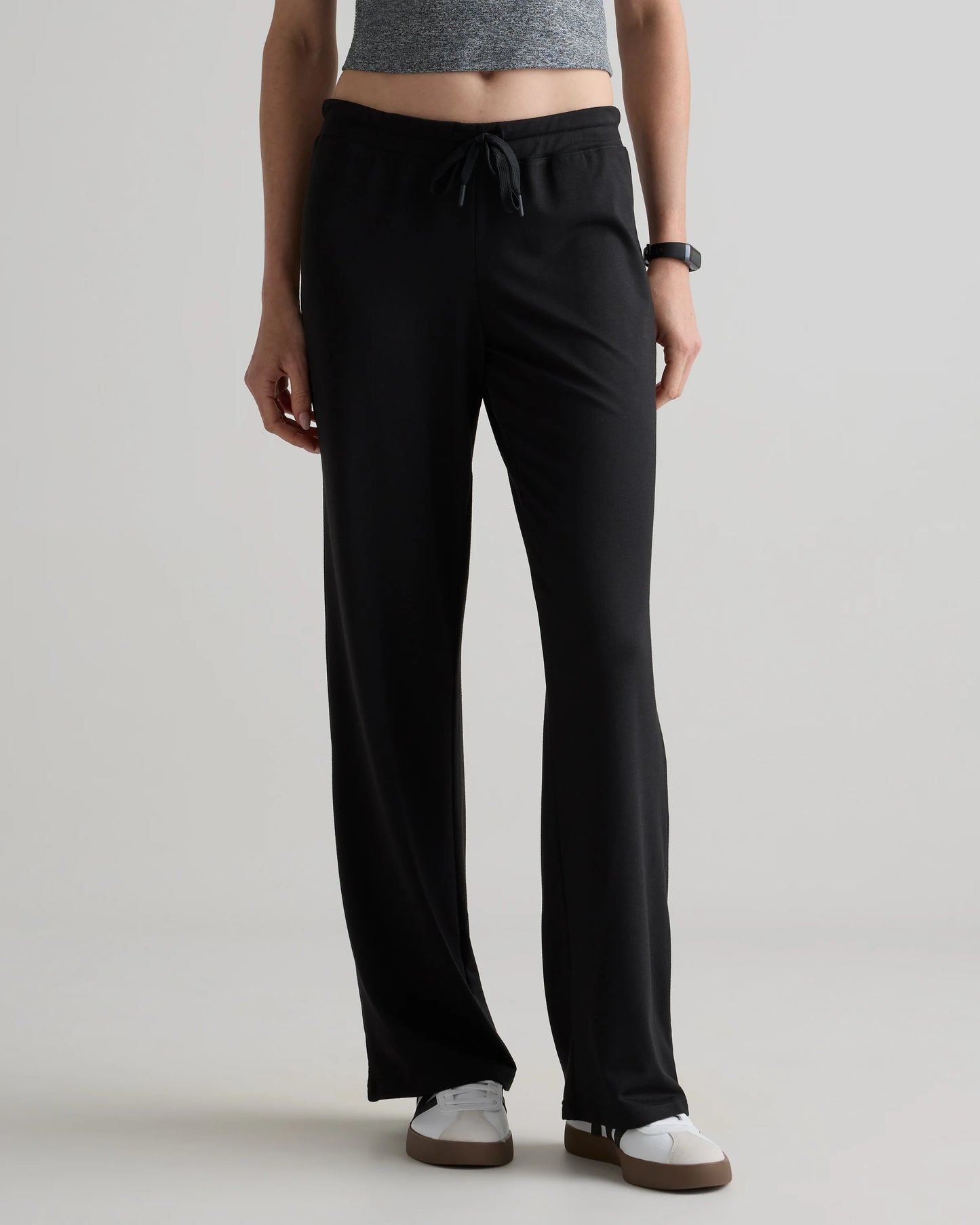 Flowknit Wide Leg Pants - XS / Black