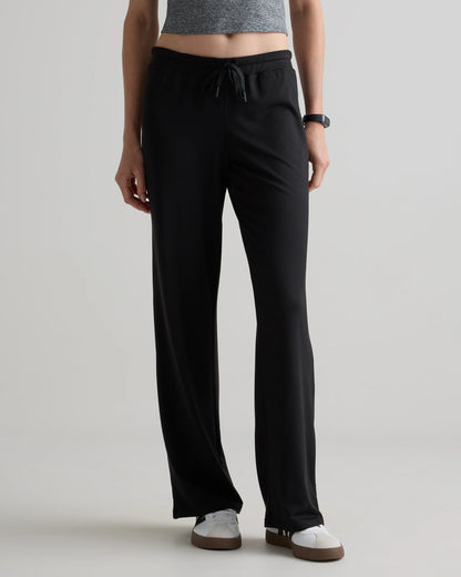 Flowknit Wide Leg Pants - XS / Black