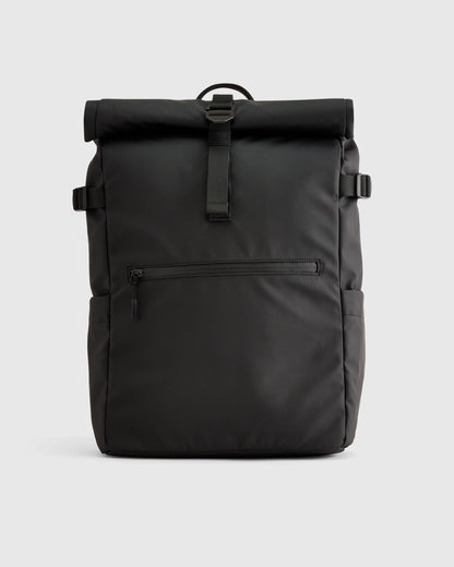 Weather Proof Roll-Top Backpack - One Size / Navy